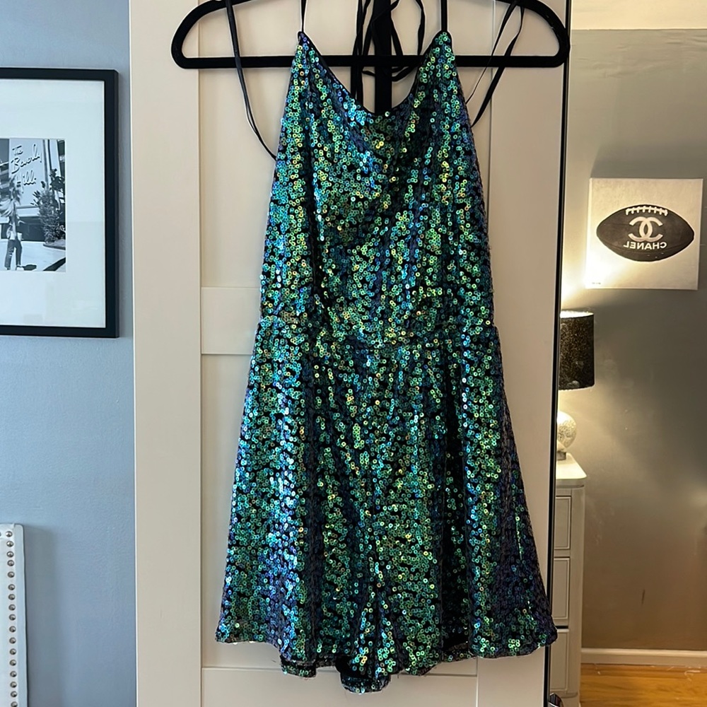 BCBGeneration sequin romper